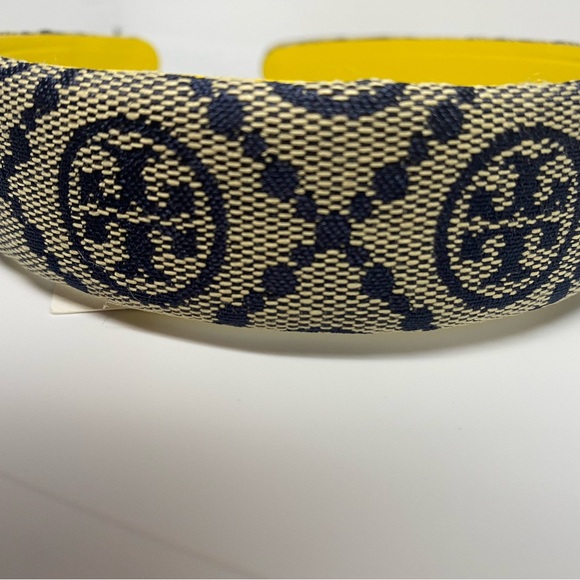 Tory Burch Monogram Logo Headband - New With Tag - Picture 4 of 6